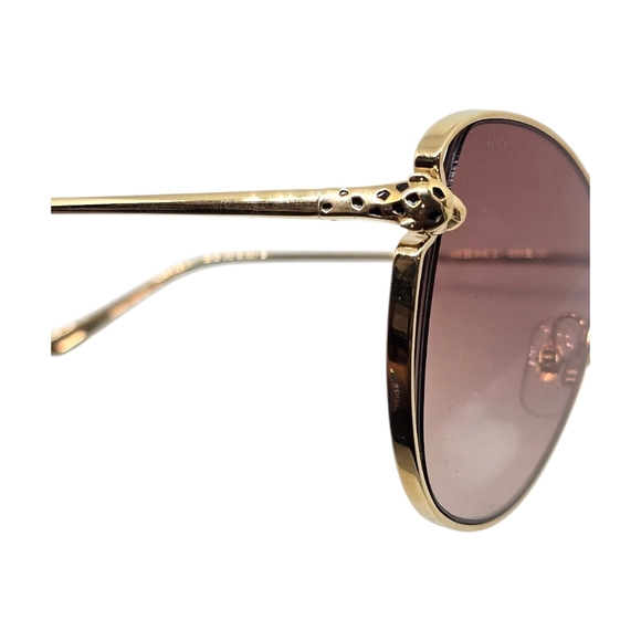 Chic CARTIER Gold Sunglasses with pinkish Gradient Lenses 100% AUTHENTIC !!! main image 4